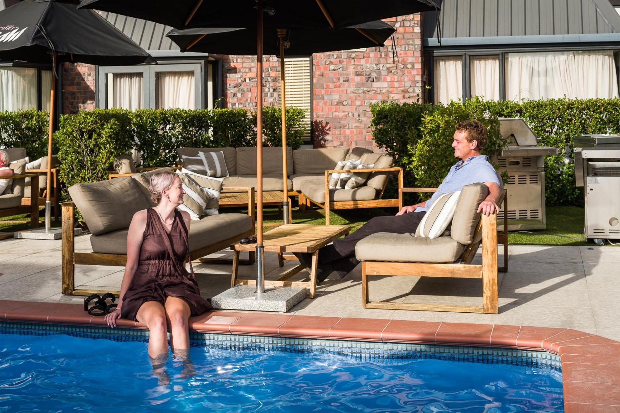 Carnmore Chateau Marlborough Blenheim Luaran gambar The pool at the Hotel